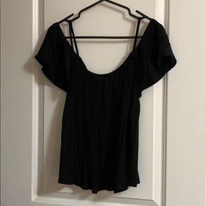 One Clothing small black off shoulder top